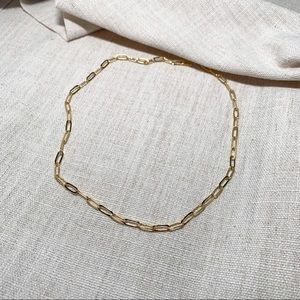 paperclip chain - gold filled